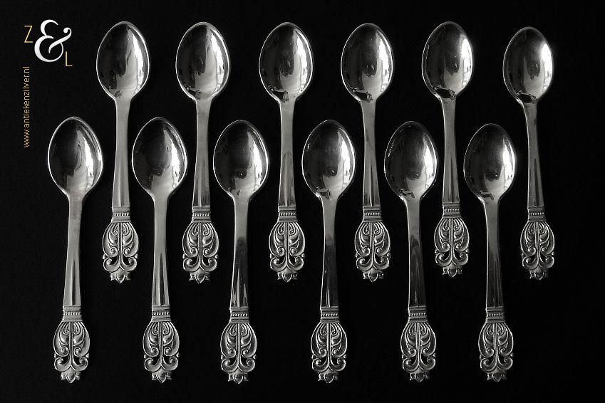 12 Espressolepels / Mokkalepels